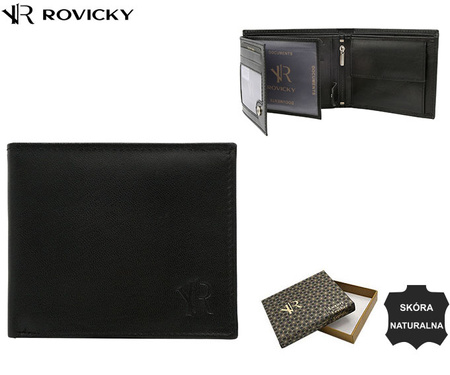 Portfel skórzany RFID ROVICKY N992-GOAN