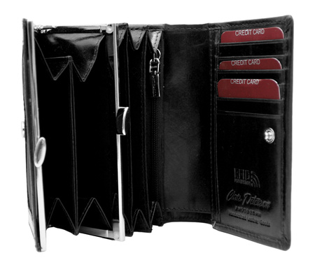 Portfel damski skórzany PTN 24892-TVT Black