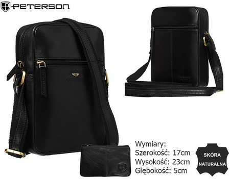 Torba skórzana + Etui PTN 704-TUM Black