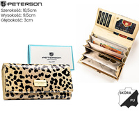 Portfel damski skóra+PU PTN PS401-PDS Gold