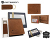 Leather wallet & key ring gift set PETERSON PTN SET-M-N994-CHM