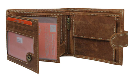 Portfel skórzany męski N992L-CHM-NL-8687 Cognac