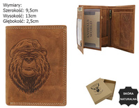 Portfel skórzany RFID ALWAYS WILD N4-CHM-BEAR-2