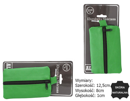 Skórzane etui na klucze KC-02-PDM L.Green