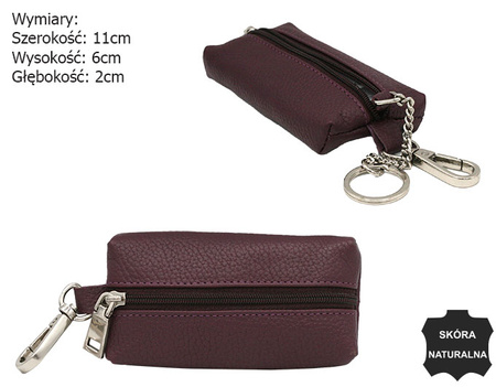 Skórzane etui na klucze SKL-011A-NDM Purple