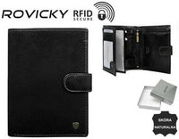 Portfel skórzany RFID ROVICKY N4L-RVT