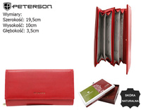 Portfel skórzany RFID PETERSON PTN 42100-SGN