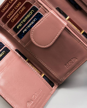 PETERSON PTN RD-21-GCL-Y RFID leather wallet