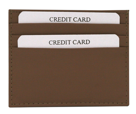 Skórzane etui na karty CC323-ACL D.Beige