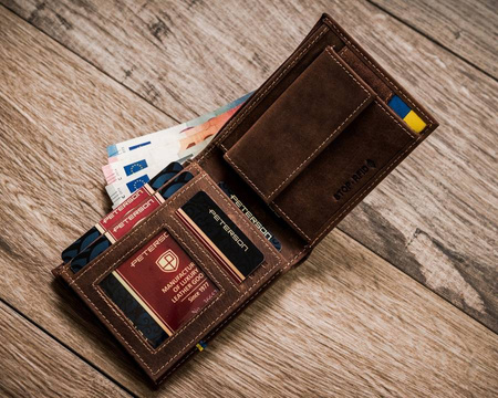 PETERSON PTN 1517-P-UP UA RFID leather wallet