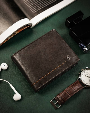 Men's leather wallet RFID ROVICKY N992-CMC