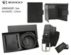 Men's Gift Set: Eco-Leather Wallet and Belt by Rovicky R-N004L BLACK