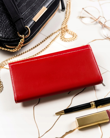 Leather Horizontal Women's Wallet with Clasp - 4U CAVALDI RD-12-GCL