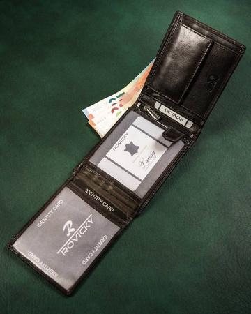 Men's leather wallet RFID ROVICKY N992-CMC