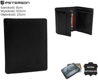 Portfel męski skórzany PTN RM-12-BUF Black