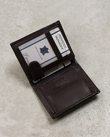 Men's leather wallet N0036-P-SCR D.Brown