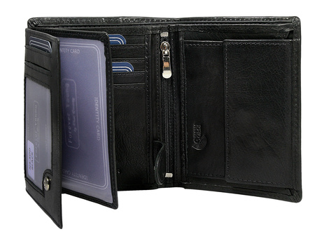 Portfel męski skórzany N4-SDD BLACK