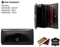 Portfel damski skórzany PTN 1680144-TVT Black