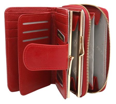 Leather wallet RFID PETERSON PTN 425214-SGN