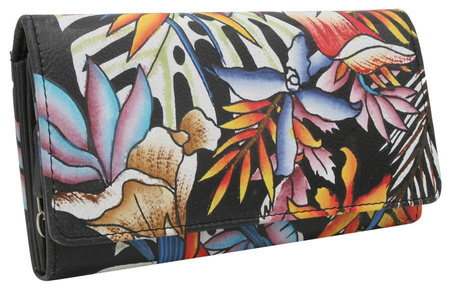Women's leather wallet R-N0493-ART