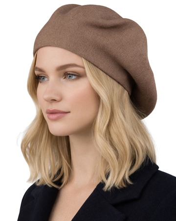 Beret damski PTN BER-A10 Khaki