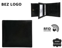 Leather wallet RFID NO LOGO BLM-01-CFL-NL