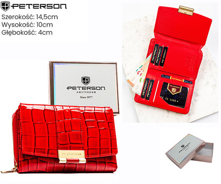 Portfel damski eko PTN 0015-DS Red