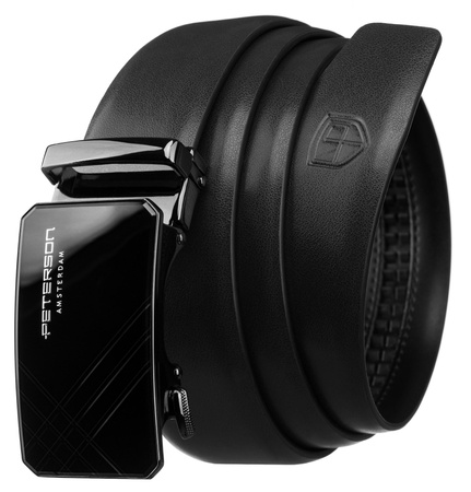 Pasek automat skórzany PTN A014 Black