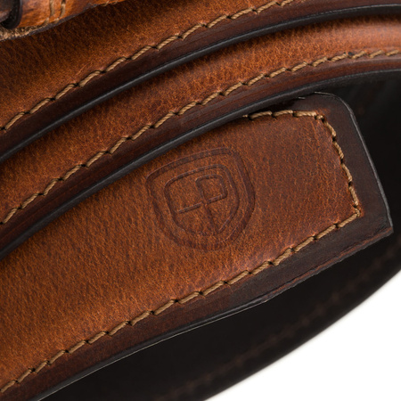 Pasek męski skórzany PTN LTP-32 Brown