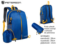 Plecak PTN 23006 Royal Blue-Yellow