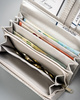 Portfel damski PU na blistrze F-PAL1C-BL Silver