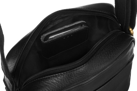 Leather bag PTN 8022-NDM BLACK