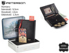 PETERSON PTN 317 2-1-1 BLACK RFID leather wallet