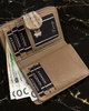Women's leather wallet 76115-SK-RFID-6864 GOLD