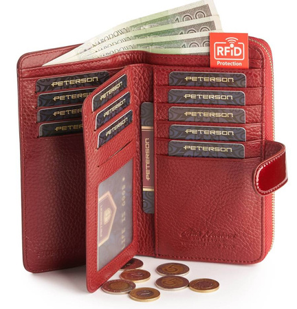 Peterson zestaw prezentowy: portfel, długopis i brelok PTN ZD29