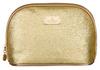 A glittering single-compartment travel cosmetic bag PTN KOS-L01-B Gold Peterson