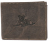 Portfel skórzany męski z wizerunkiem psa RFID N992-CHM-DOG-1 Brown