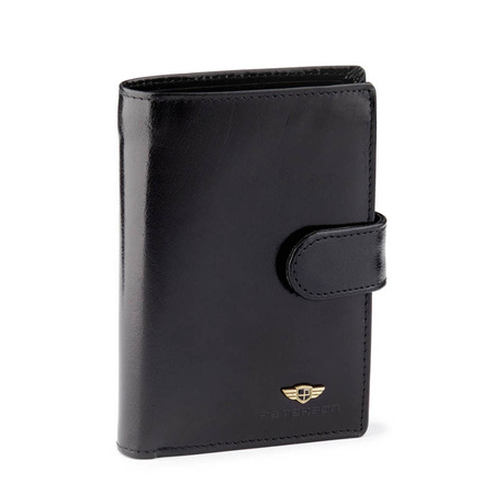 Portfel skórzany RFID PETERSON PTN 339Z 2-1-1 BLACK