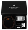 Gift Set: Reversible Leather Men's Belt + 2 Buckles Peterson PTN KL-B007-S001