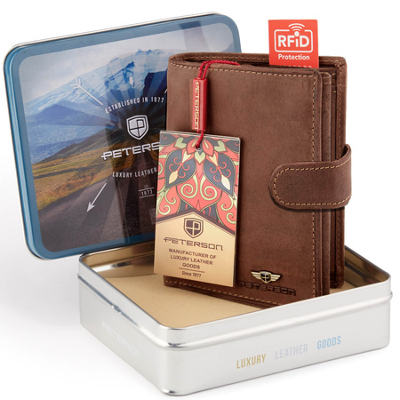 Portfel skórzany PTN 339Z Cognac