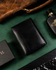 Gift set: leather wallet and keychain PETERSON PTN SET-M-N4-KCS