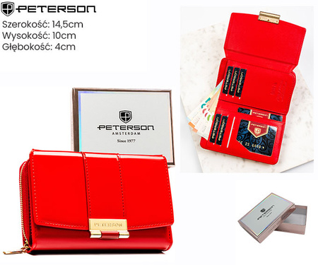 Portfel damski eko PTN 0015-LAK Red