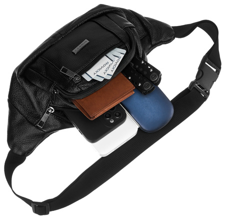 Saszetka skórzana R-13215 Black