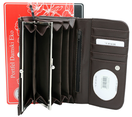 Portfel damski PU K-PAL-1B Brown