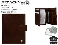 Portfel męski skórzany D1072L-RVT D.Brown