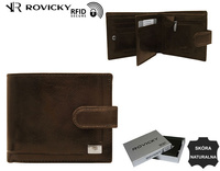 Leather wallet RFID ROVICKY PC-107L-BAR