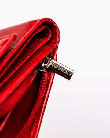 Portfel damski skórzany CPR-121-BAR Red