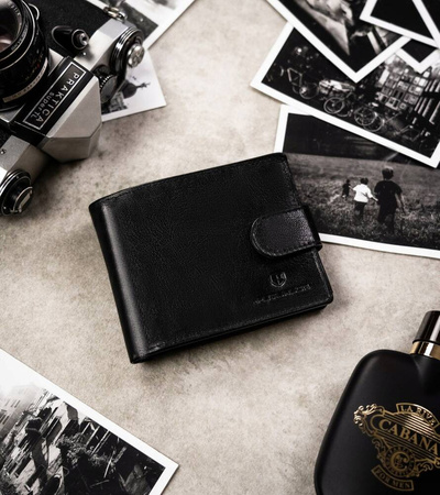 Zestaw prezentowy: portfel skórzany i brelok PETERSON PTN SET-M-1549L-GVT