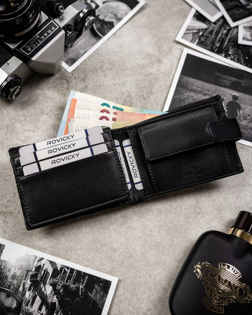 A two-piece gift set: Leatherette wallet & key ring by ROVICKY R-SET-M-N003L