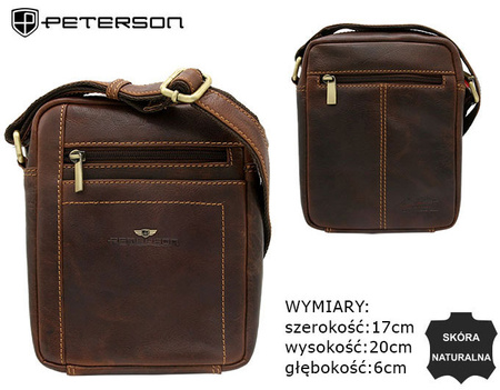 PTN BT-117-COM COGNA leather bag